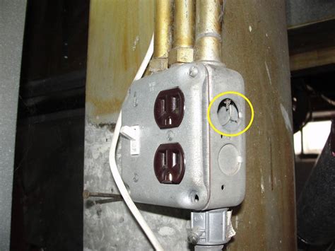 hole knockout for electrical box